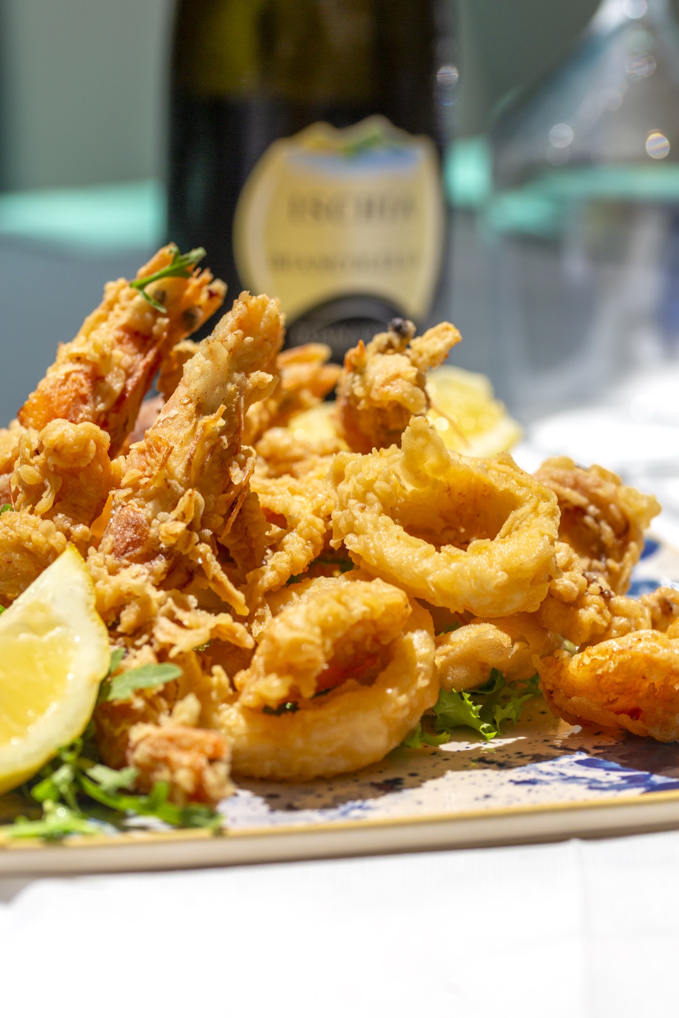 Frittura di gamberi e calamari